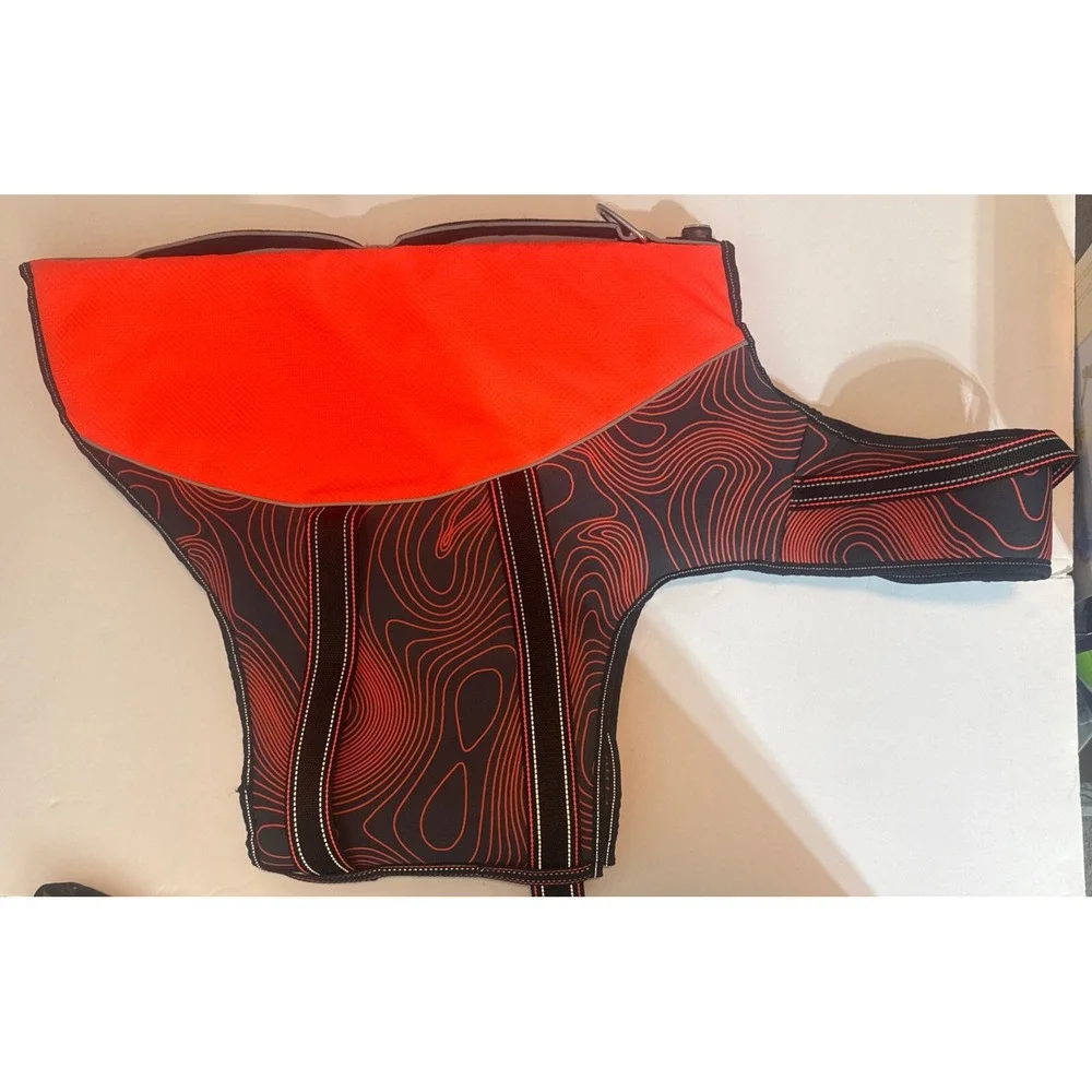 Arcadia Trail Dog High Visibility‎ Flotation Life Jacket Swim Aid Size XXL Coral